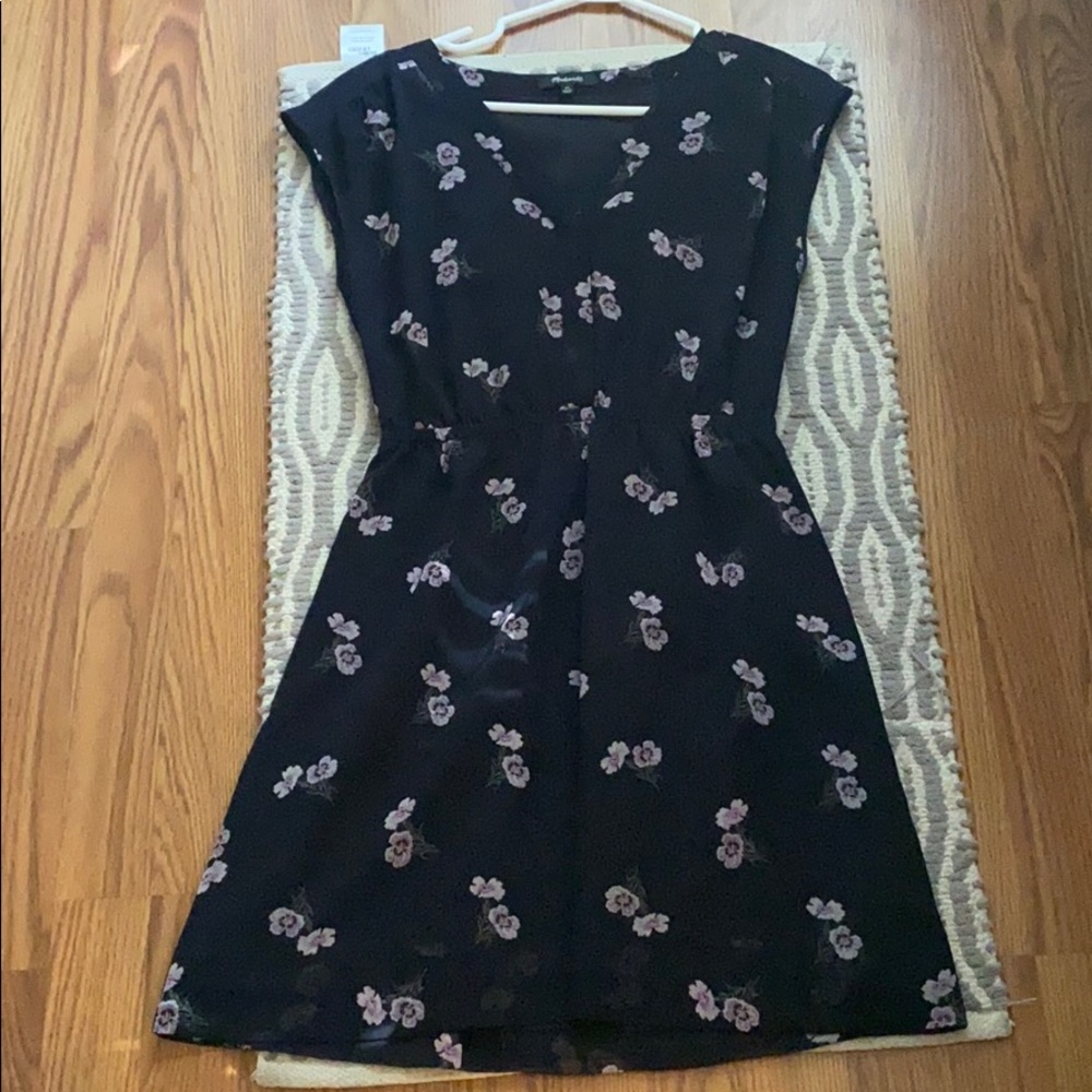Madewell Navy floral dress